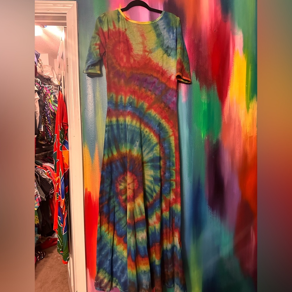 Custom Dyed LuLaRoe Ana maxi dress